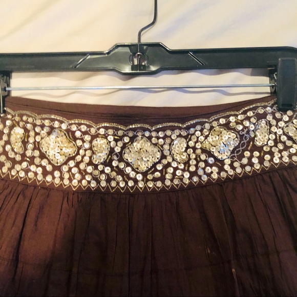 BCBG gypsy skirt with sequin waist - Picture 2 of 5